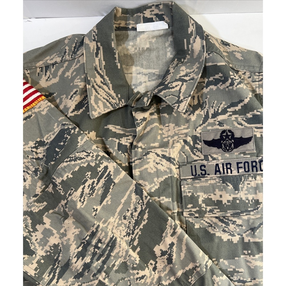 US Military Digital Tiger Stripe Camo Combat Uniform Coat 38‎ Short Air Force